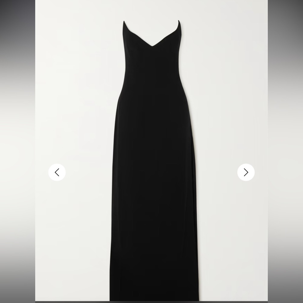 MÔNOT Strapless crepe gown